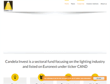 Tablet Screenshot of candelainvest.com